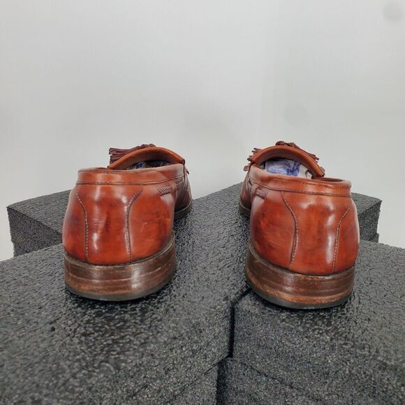 Allen Edmonds Cody Tassel Kiltie Loafers Shoes Leather Slip On Sz 11.5 D Brown - Picture 4 of 14